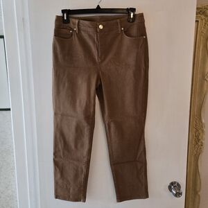 Chico's So Slimming Girlfriend Crop Denim Jeans 10